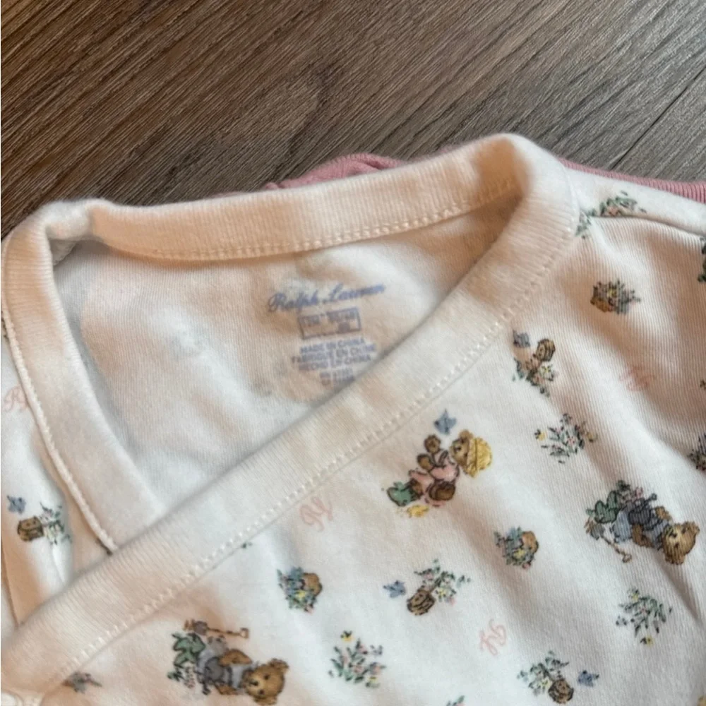 4 ralph lauren baby girl kimono wrap style bodysuits